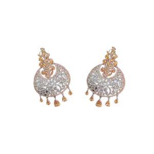 Copper Colour Jhumka Earrings-Formal Wear