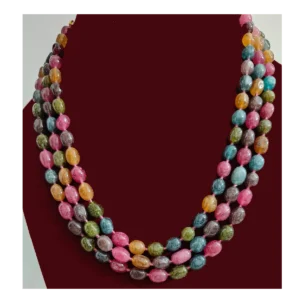 Multicolor Multilayer Stone Necklace