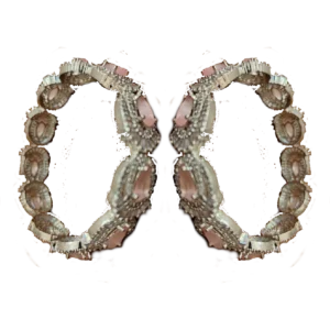 Pink Bracelet-Intricate Stone Work