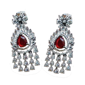 Ruby Colour Stone Danglers