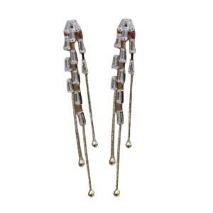 Anti tarnish dangler Earrings-Dazzling