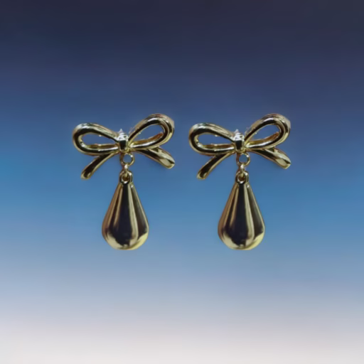 Oxidised Golden Dangler