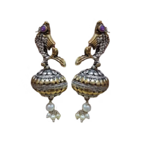 Oxidised Dangler Earrings-Vintage Appeal
