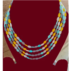Multicolour pastel beads formal Necklace