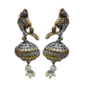 Oxidised Dangler Earrings-Vintage Appeal