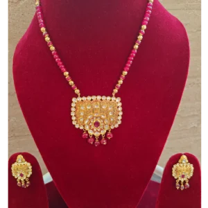 Stone Beaded Necklace Set Ethnic