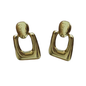 Golden Earrings Anti Tarnish Stainless Steel