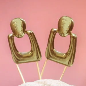 Golden Earrings Anti Tarnish Stainless Steel