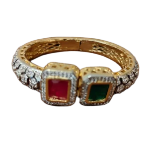 Maroon Green Stone Bracelet