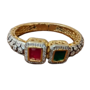 Maroon Green Stone Bracelet