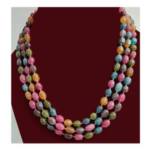 Multicolor Multilayer Stone Necklace