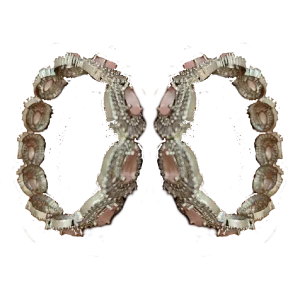 Pink Bracelet-Intricate Stone Work-Pair of Bracelet