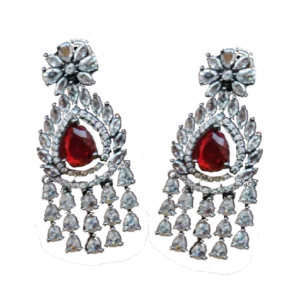 Ruby Colour Stone Danglers