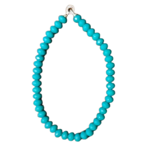 Turquoise Necklace Beaded Collar Length