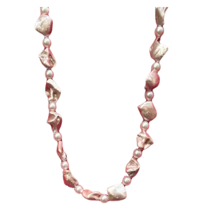 Pink Rough Pearl Necklace