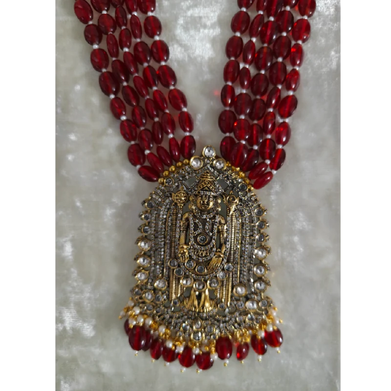 Jumpstart Your Style with the Ruby Colour Multilayer String Necklace