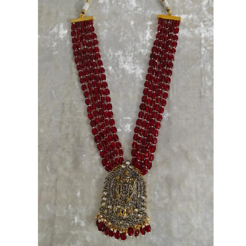 Jumpstart Your Style with the Ruby Colour Multilayer String Necklace